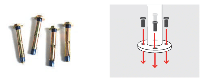 Floor fixing kit